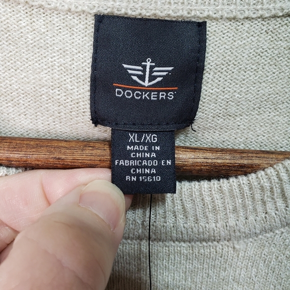 New! Dockers Men's Crewneck Striped Sweater Sz XL - Picture 4 of 6